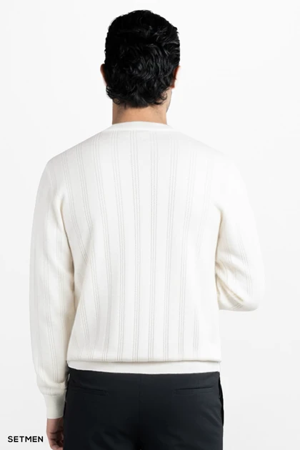 بافت مردانه یقه گرد کلاسیک