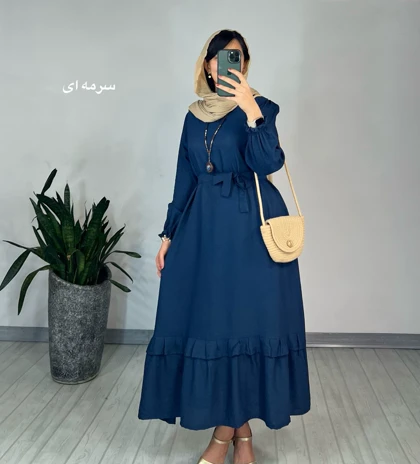 پیراهن مانتویی دل آرا 1