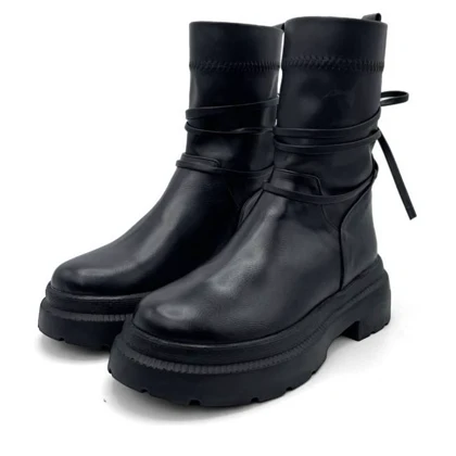 کفش نیم بوت زنانه استرج بندی مدل 0117_Boots