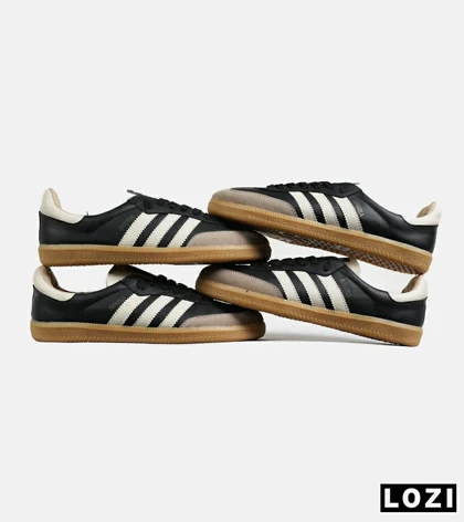 کفش کتانی مردانه و زنانه مشکی کرم ADIDAS Samba مدل 7294