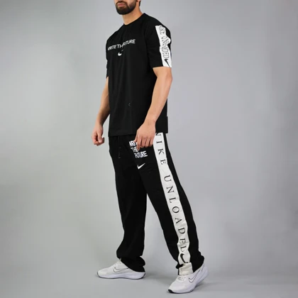 ست تیشرت و شلوار اسپرت نایک مدل SPL-3M1372 مشکی