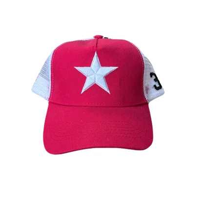 کلاه کپ بیسبالی قرمز مدل STAR