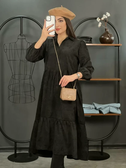 پیراهن کبریتی طبقه‌ای تارا کد 1346