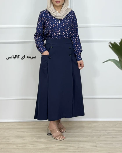 شومیز دامن بهاره گلی _کد1021