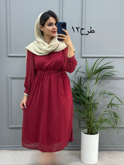 پیراهن حریر میدی 323