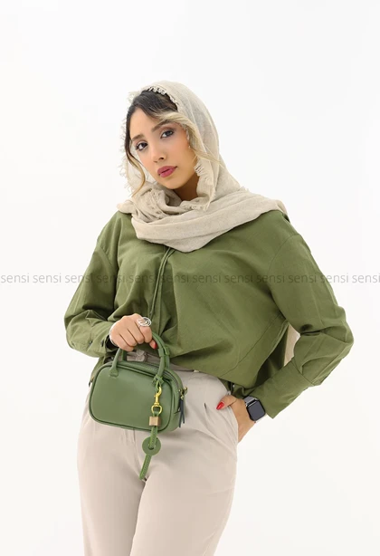 شومیز اسلپ جلو گره کد1002837