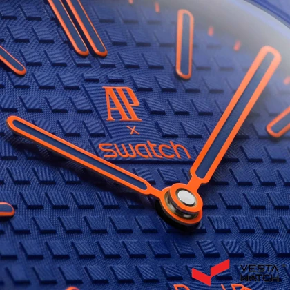 ساعت اودمار پیگه x سواچ AP X SWATCH کالکشن رویال پاپ مدل ORENJI HACHI