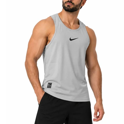 رکابی ورزشی مردانه نایک مدل Dri Fit-YC502 طوسی