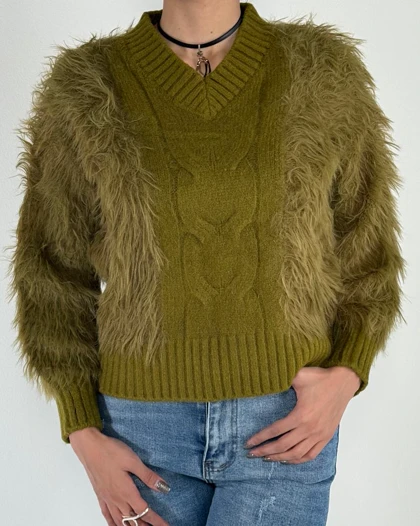 بلوز موهر یقه هفت کد  150078