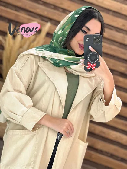 مانتو لینن دوجیب بغل پاگون