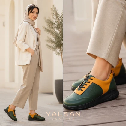 کفش روزمره زنانه چرم یلسان مدل سوفیا کد 654-MC