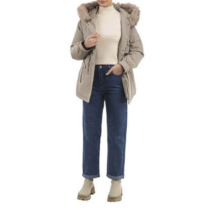 کاپشن کلاهدار زنانه - 7548618