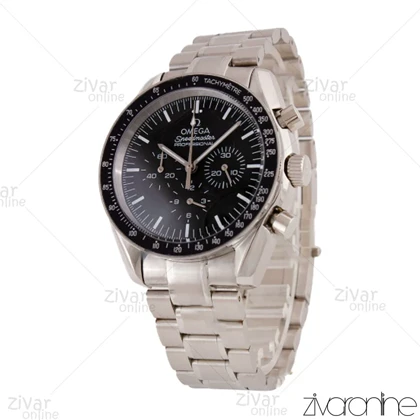 ساعت امگا اسپیدمستر مردانه سه موتوره صفحه مشکی 105716