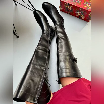 بوت بالای زانو پشت‌بندی