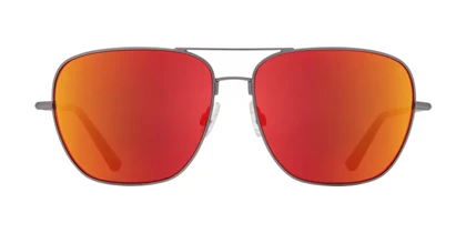 عینک آفتابی اسپای مدل SPY Tatlow Matte Gunmetal - HD Plus Gray Green with Red Spectra Mirror