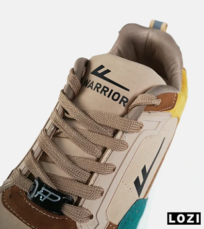 کفش کتانی مردانه کرم سبز FASHION مدل 7885