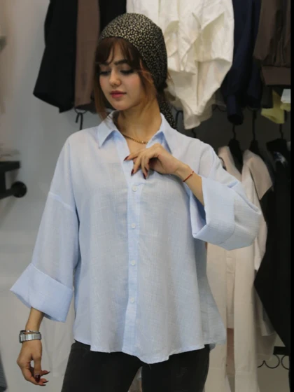 شومیز پشت بندی چهارخونه