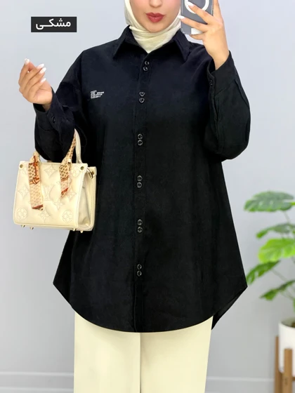 مانتو سایز بزرگ مخمل مارگارت کد 9571234