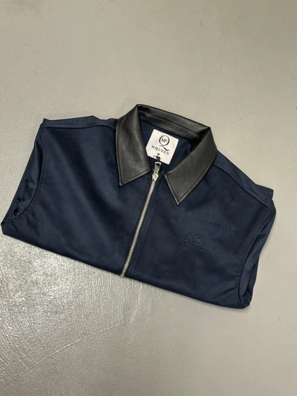 کاپشن مردانه سوییت یقه چرم mc