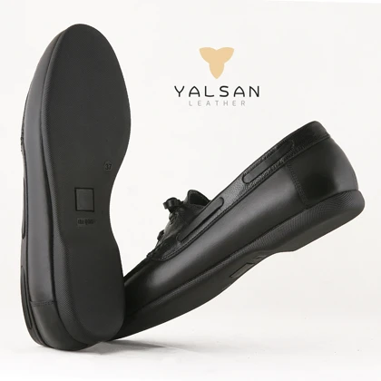 کفش کالج مردانه چرم یلسان مدل فیچر کد 551-GN