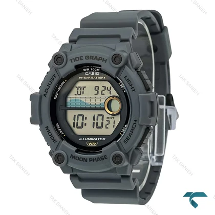 ساعت مچی کاسیو دیجیتالی WS-1300H طوسی مردانه Casio-7697-G