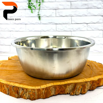 لگن استیل سایز 36 گرد