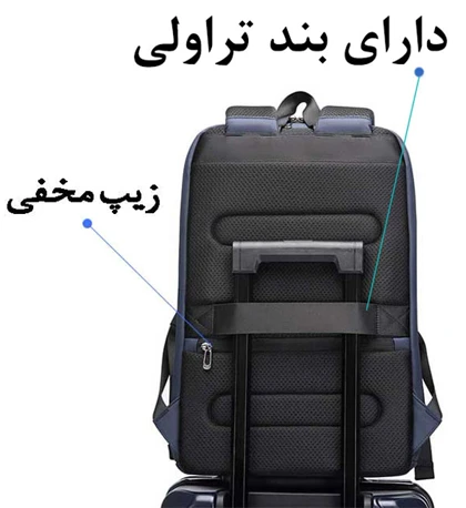 کیف کوله پشتی لپ تاپ 15.6 اینچ اورجینال بنج BANGE 7802