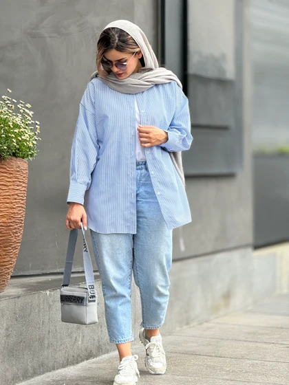 مانتو شومیزی ترندی قد 80