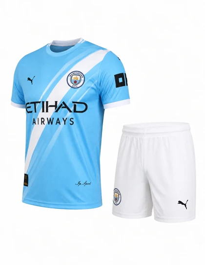 ست تیشرت و شلوارک هواداری فوتبال پسرانه پوما Manchester City Fan Set J