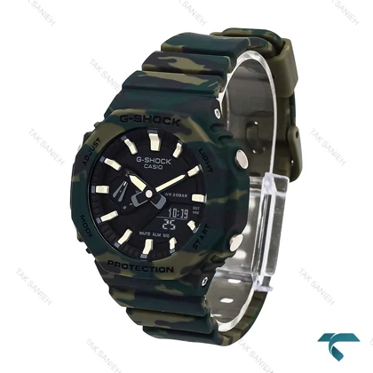 ساعت جیشاک زنانه GMA-S2100 سبز چریکی G-shock-6404-L