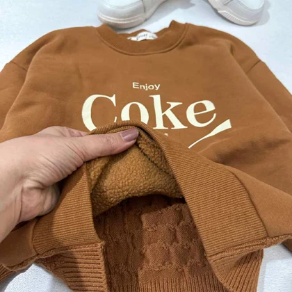 بلوز دورس دخترانه COKE پشت بافت اورجینال