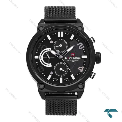 ساعت نیوی فورس مشکی NaviForce-7006-G