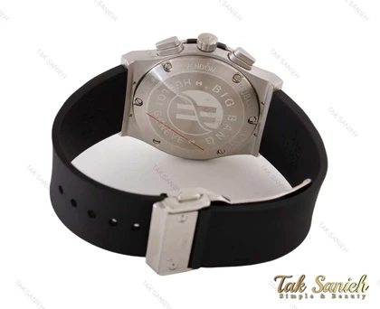 ساعت هابلوت مردانه سه موتوره طوسی مشکی Hublot-4060-G