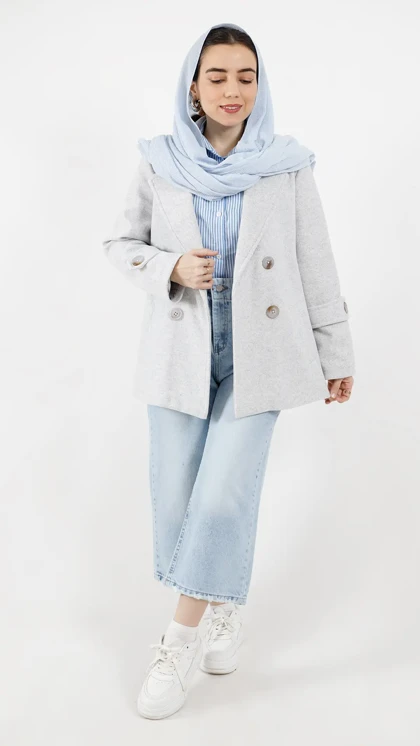 شلوار وایدلگ آبی