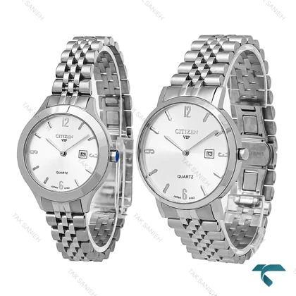 ساعت مچی ست سیتیزن VIP تمام سیلور Citizen-7111-S