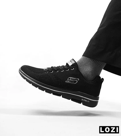 کفش کتانی طبی ورزشی مشکی SKECHERS ULTRA GO