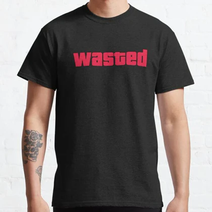 تیشرت طرح "GTA V "Wastedجی تی ای کد 10717