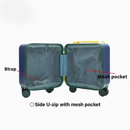 چمدان کابین سایز خلبانی وارداتی پاف تراول کد PUFF TRAVEL JUNIOR