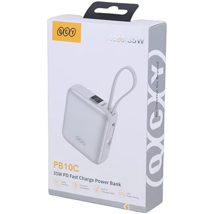 پاور بانک کیو سی وای QCY مدل PB10C توان 35 وات ظرفیت 10000 میلی‌آمپر
