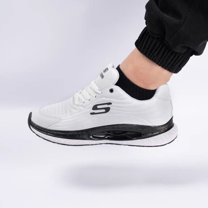 کتانی اسپرت مردانه و زنانه مدل اسکیچرز SKECHERS رنگ سفید