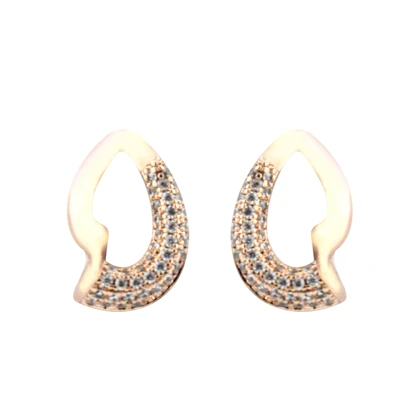 گوشواره زنانه فانتزی مدل نگین‌دار