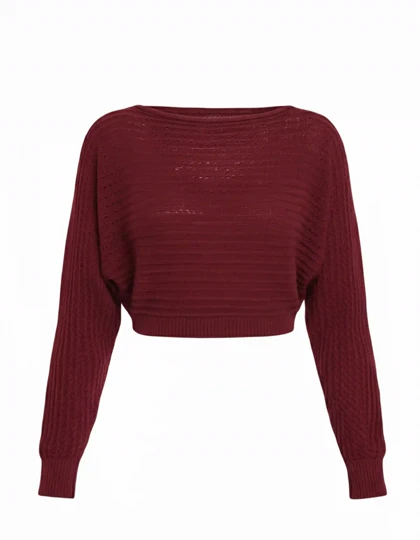 بافت کراپ بیسیک زنانه رزمری مدل Rose Merry CL3257