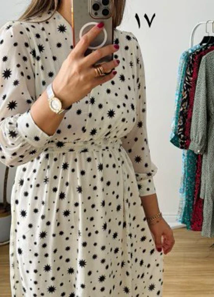 پیراهن حریر سرمه سری 21