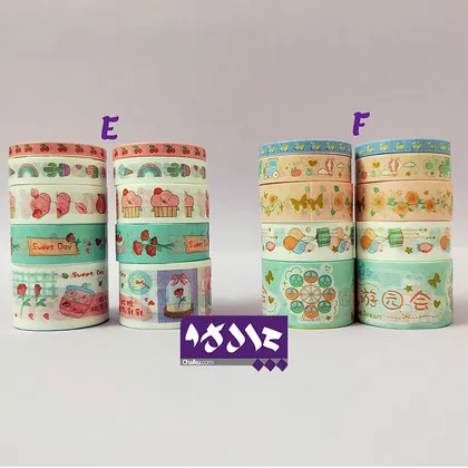 چسب واشی طرح فانتزی 10 عددی