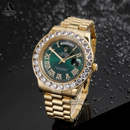 رولکس دی دیت دور نگین صفحه سبز Rolex Day Date DG1