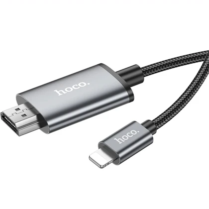کابل تبدیل لایتنینگ به HDMI هوکو Hoco مدل UA27 طول 2 متر