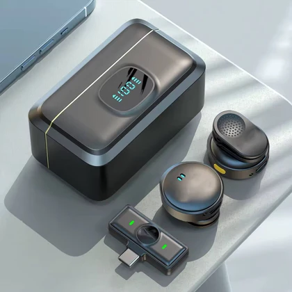 میکروفون یقه ای بی سیم مدل Wireless Microphone با درگاه تایپ سی