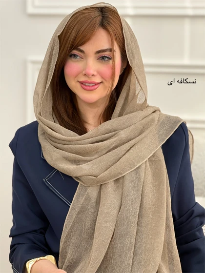 شال مجلسی حریر کریشه ساده