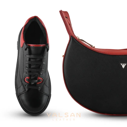 ست کیف و کفش زنانه چرم یلسان مدل رامیلا کد 961-ATRIN-HRM