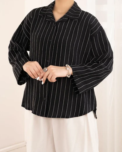 شومیز پری مشکی کد 30291